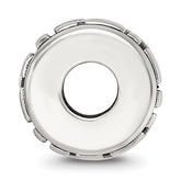 Sterling Silver Reflections Antiqued Brick Pattern Bead